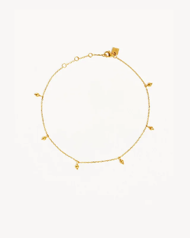 18k Gold Vermeil Blessing Anklet