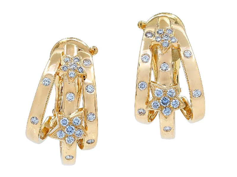 Chanel Diamond 'Comete' Earrings in 18K