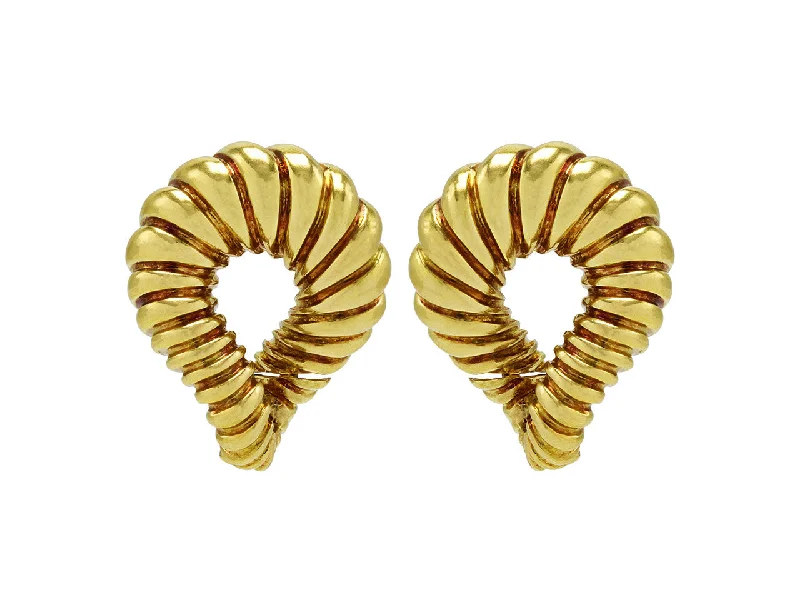 Twist Earrings in 18K Gold