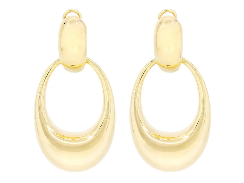 Door Knocker Earrings in 18K Gold, by Beladora