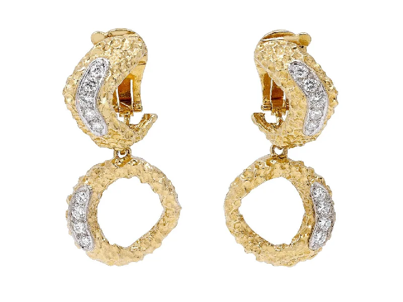 Vourakis Diamond and 18K Gold Earrings