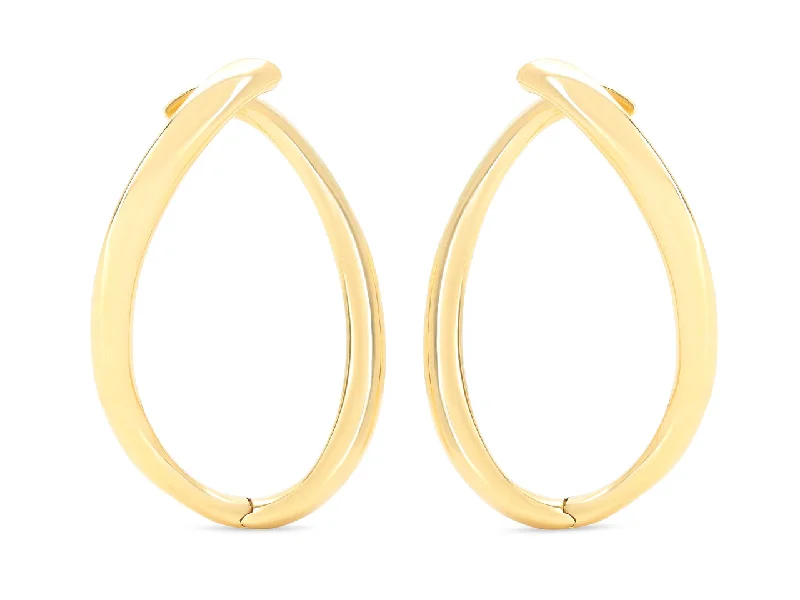 Loop Earrings in 18K Gold, by Beladora