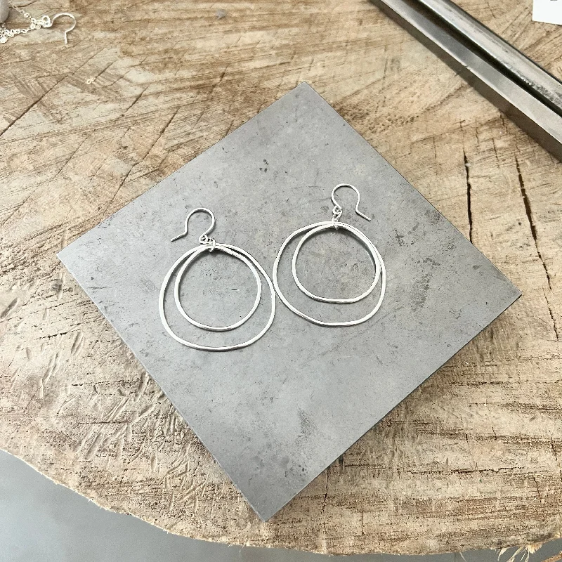 Double Free Form earrings