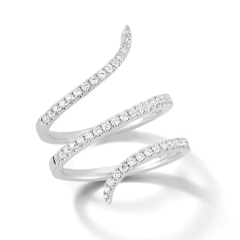 Diamond Triple Twist Ring