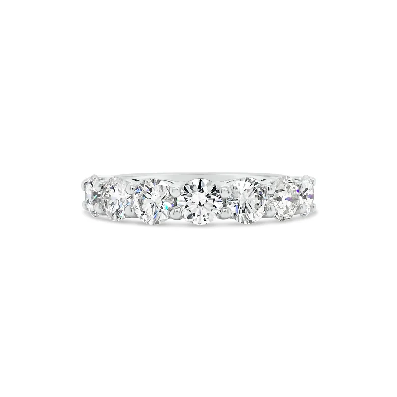 7 Stone Diamond Wedding Band