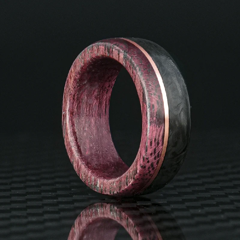 Custom Carbon Fiber and Wood Ring