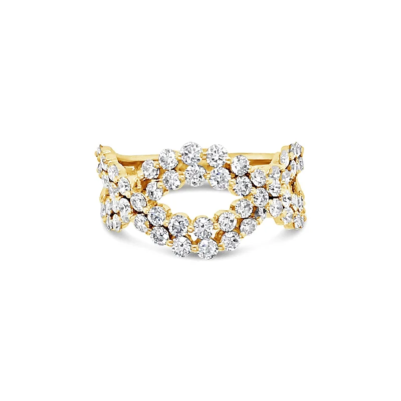 Diamond Twist Fashion Ring