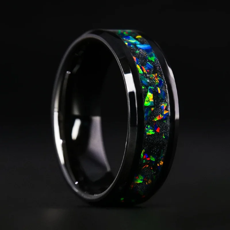 Dragon Scale Opal Glowstone Ring