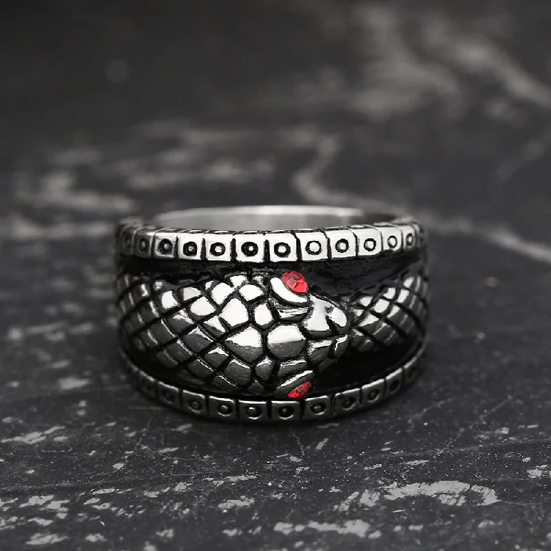 Ouroboros Stainless Steel Mythology Ring