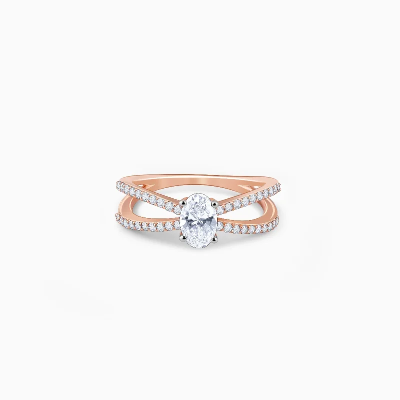 Rose Gold Dreamboat Diamond Ring