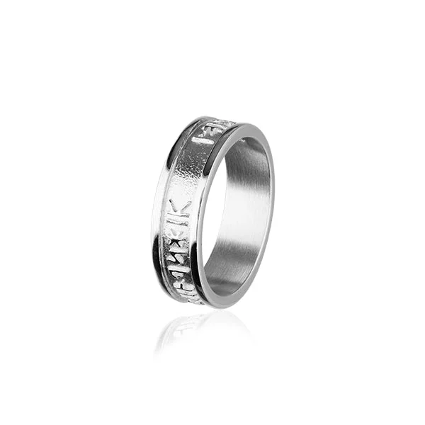 Runic Silver Ring R237