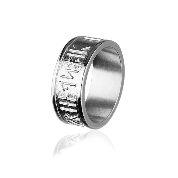 Runic Silver Ring XR236