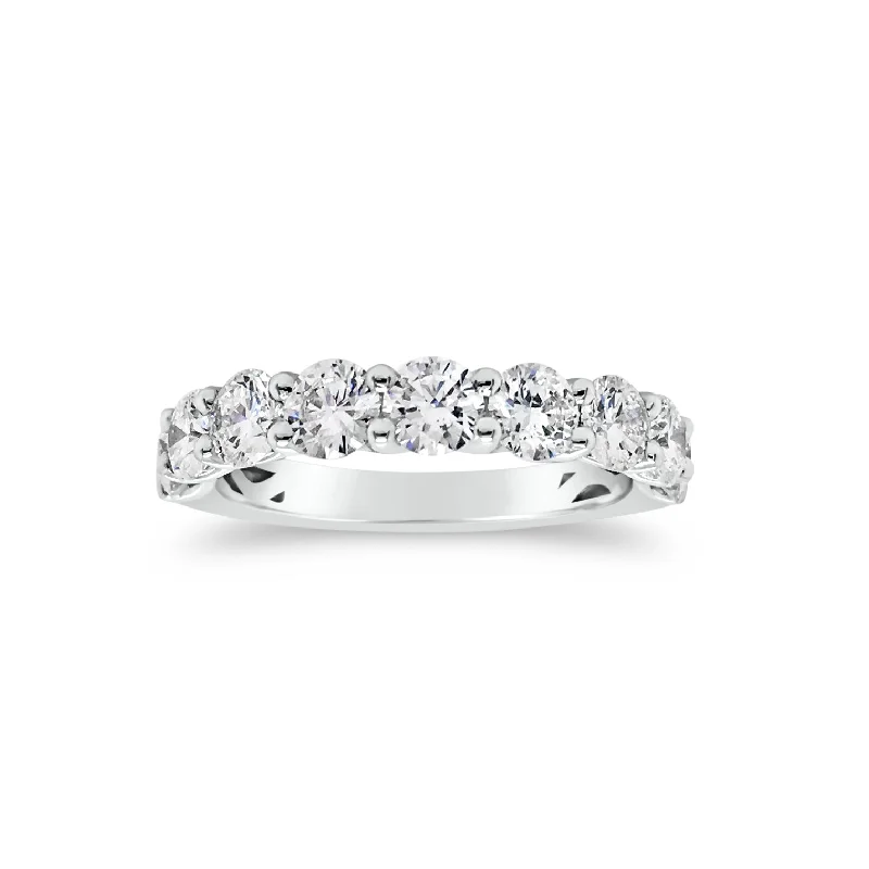 Shared Prong-Set Diamond Wedding Band