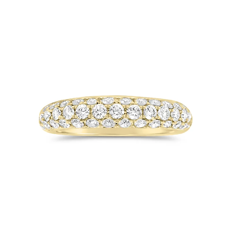 Triple-Row Diamond Band