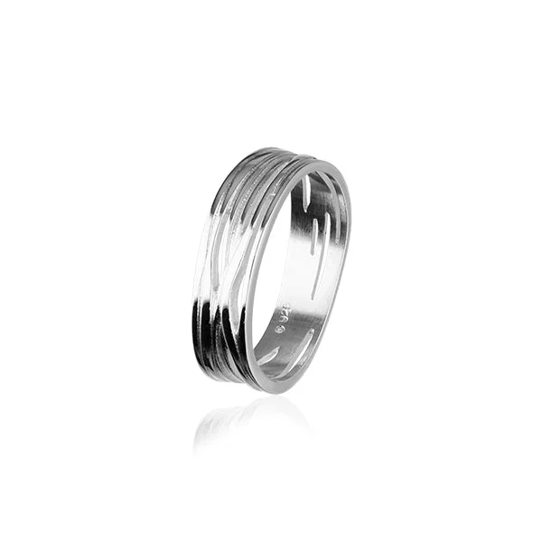 Twiggy Silver Ring R394