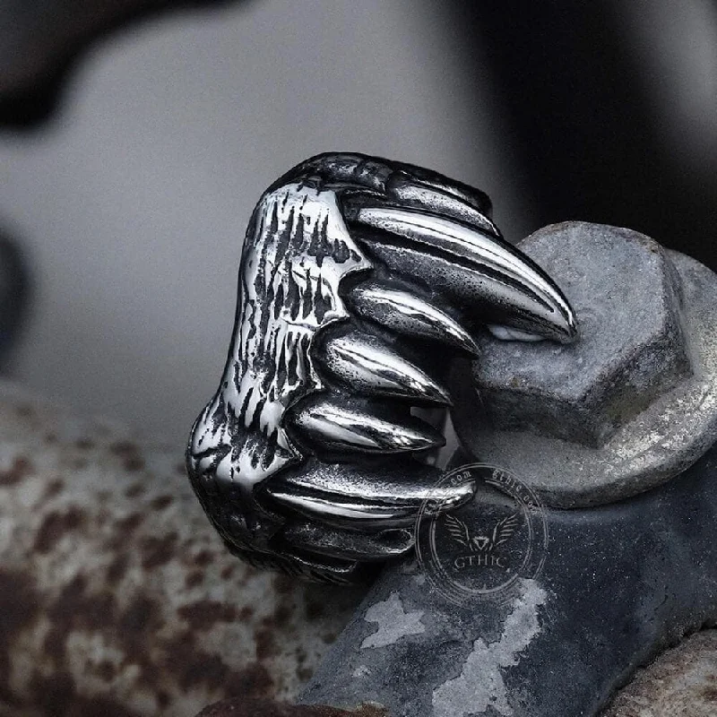 Vampire Teeth Stainless Steel Ring