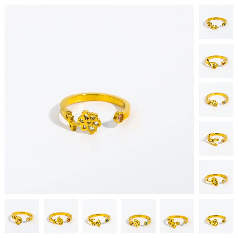 Wholesale Gold Stainless Steel Ring