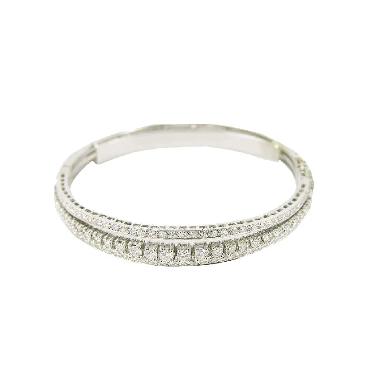 3 ROW DIAMOND BANGLE