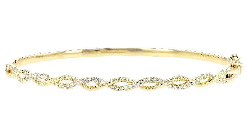 Twisted Diamond Bangle