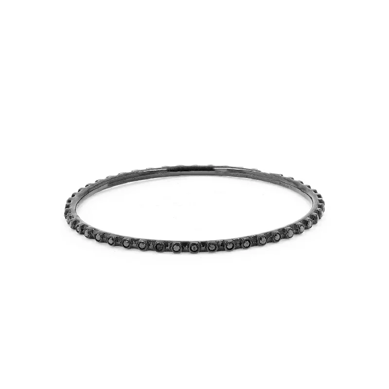 Black Diamond Gear Bezel Bangle