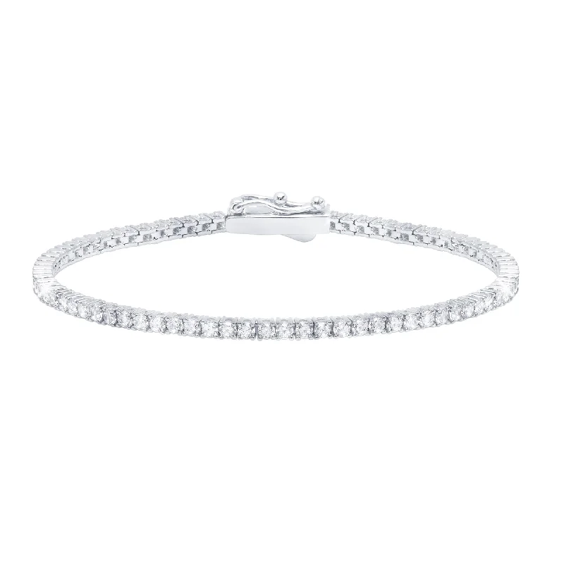 Brilliant Round Cut 2mm Tennis Anklet