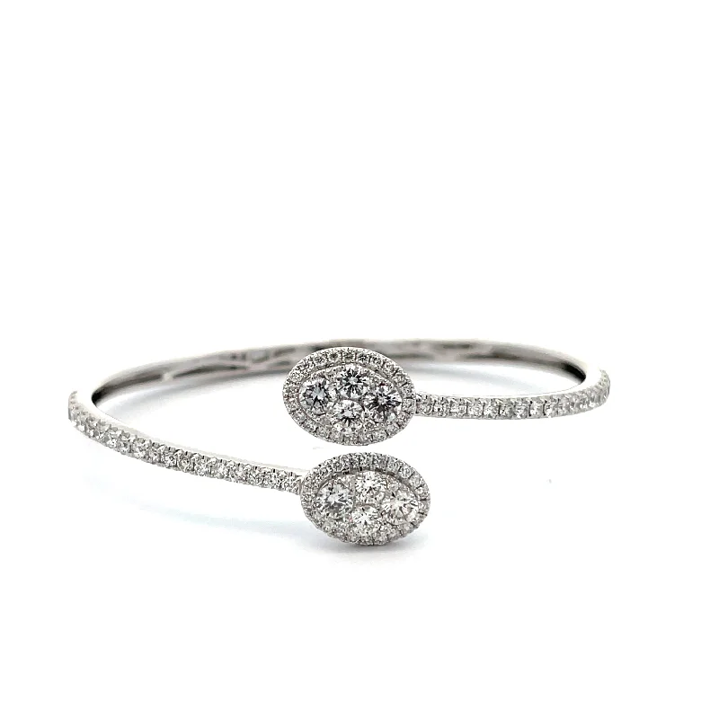 Crisscross Diamond Bangle