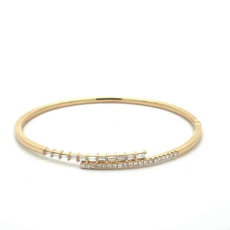 Diamond Bypass Bangle