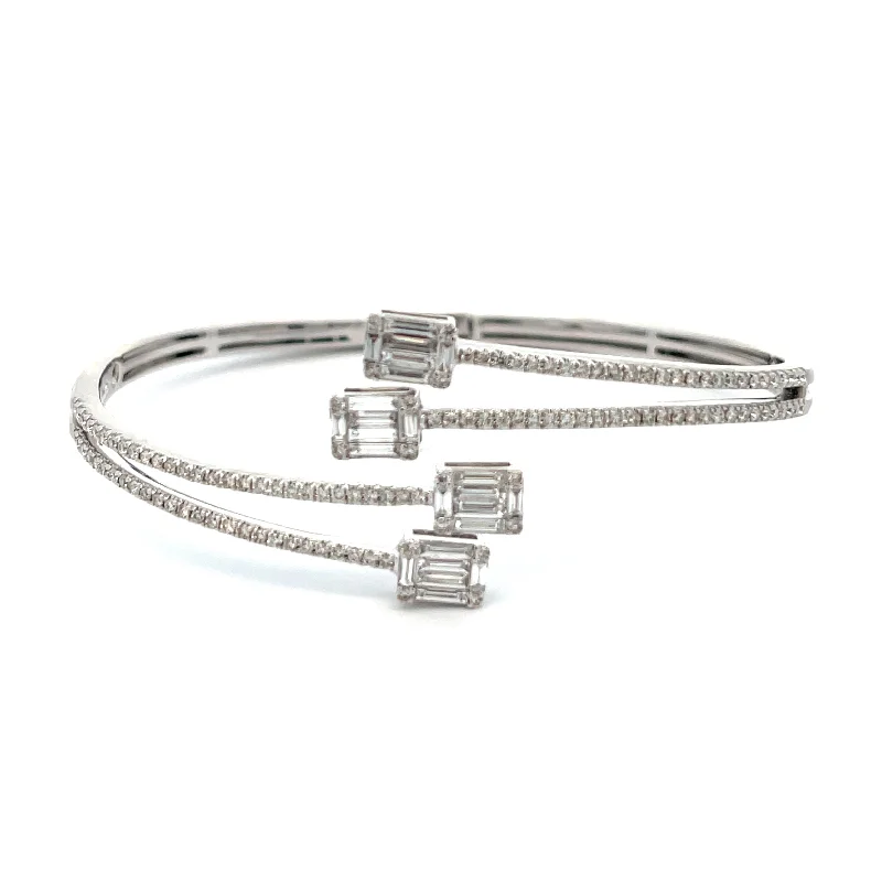 Diamond Bypass Bangle