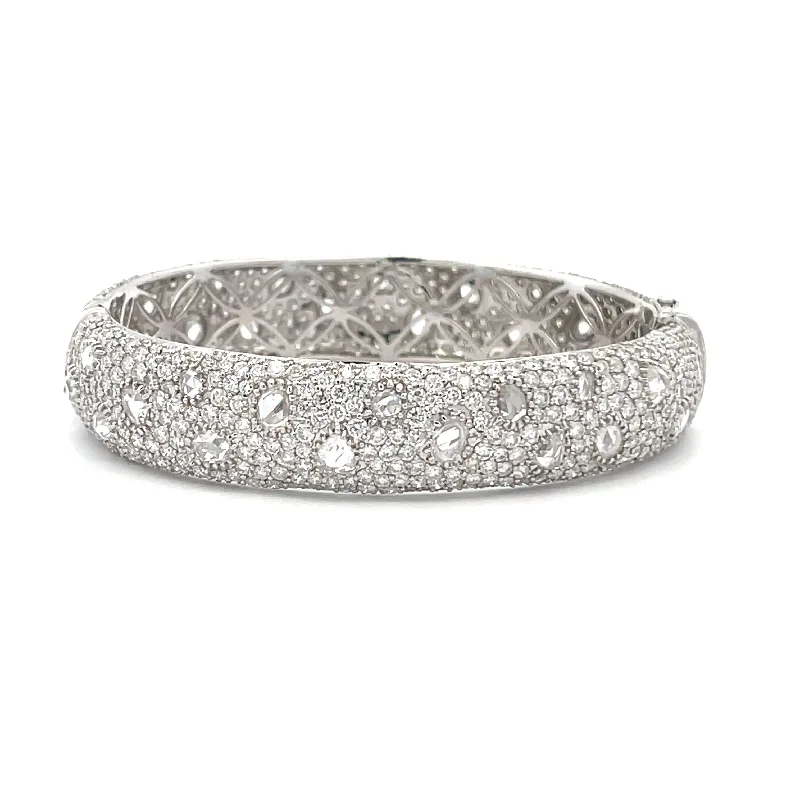 Diamond Pave Wide Bangle