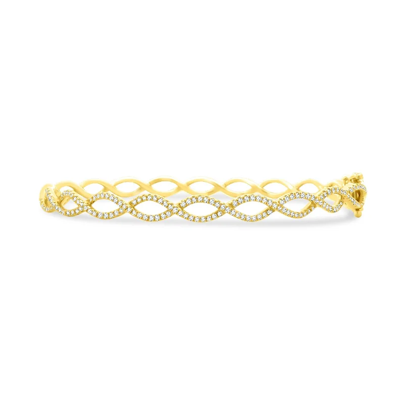 Diamond Twist Bangle