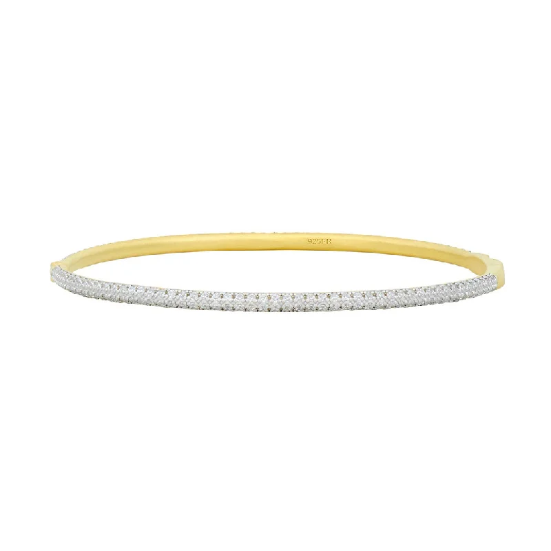 Freida Rothman Blossoming Pavé Hinge Bangle