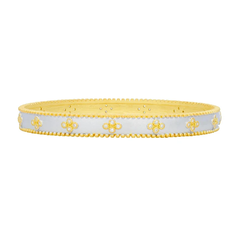 Freida Rothman Signature Clover Stackable Bangle