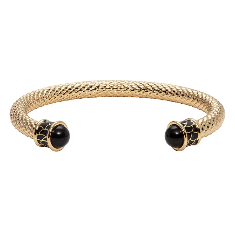 Halcyon Days Salamander Gold Torque Bangle