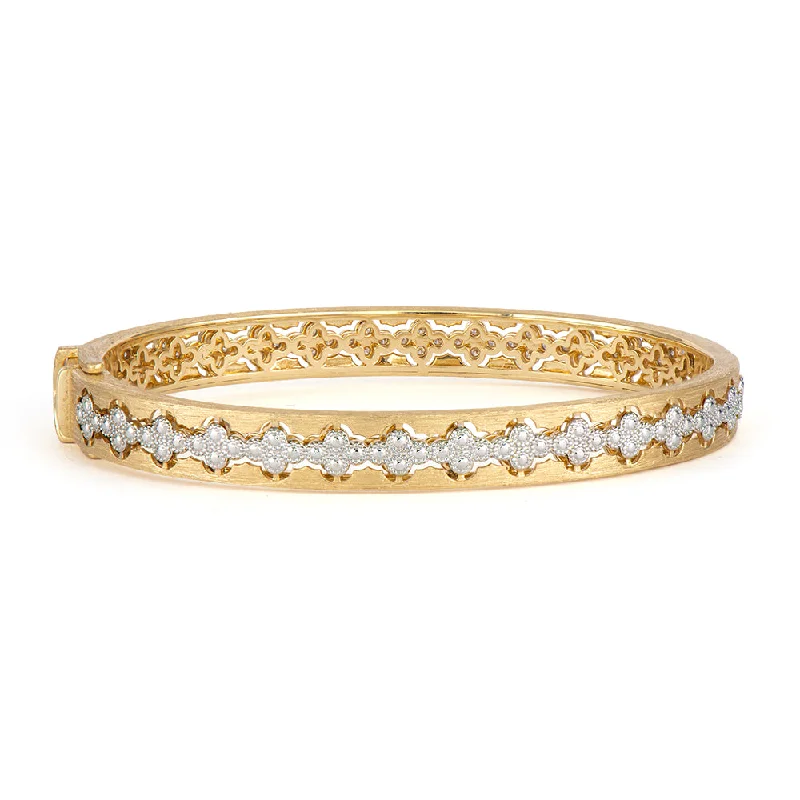 Jude Frances Provence Thin Lined Diamond Quad Bangle