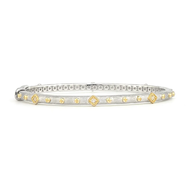 Jude Frances Mixed Metal Alternating Kite Bangle