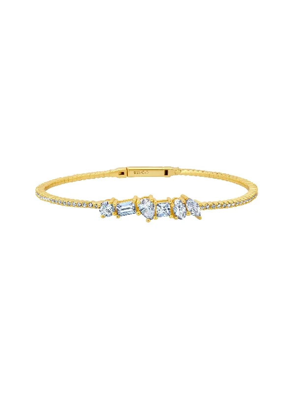 Luminous Flex Bangle in Gold