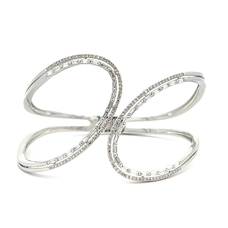 Oval Diamond Bangle