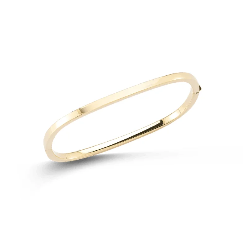 Roberto Coin Designer Gold Square Bangle