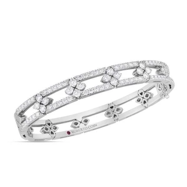 Roberto Coin Love In Verona Open Frame Diamond Bangle