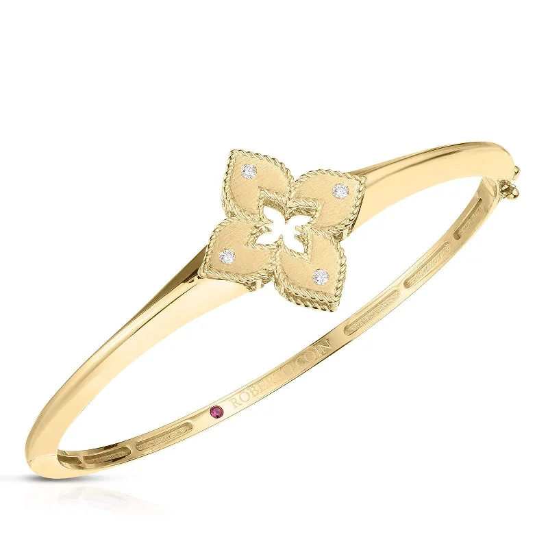 ROBERTO COIN VENETIAN PRINCESS FLOWER BANGLE