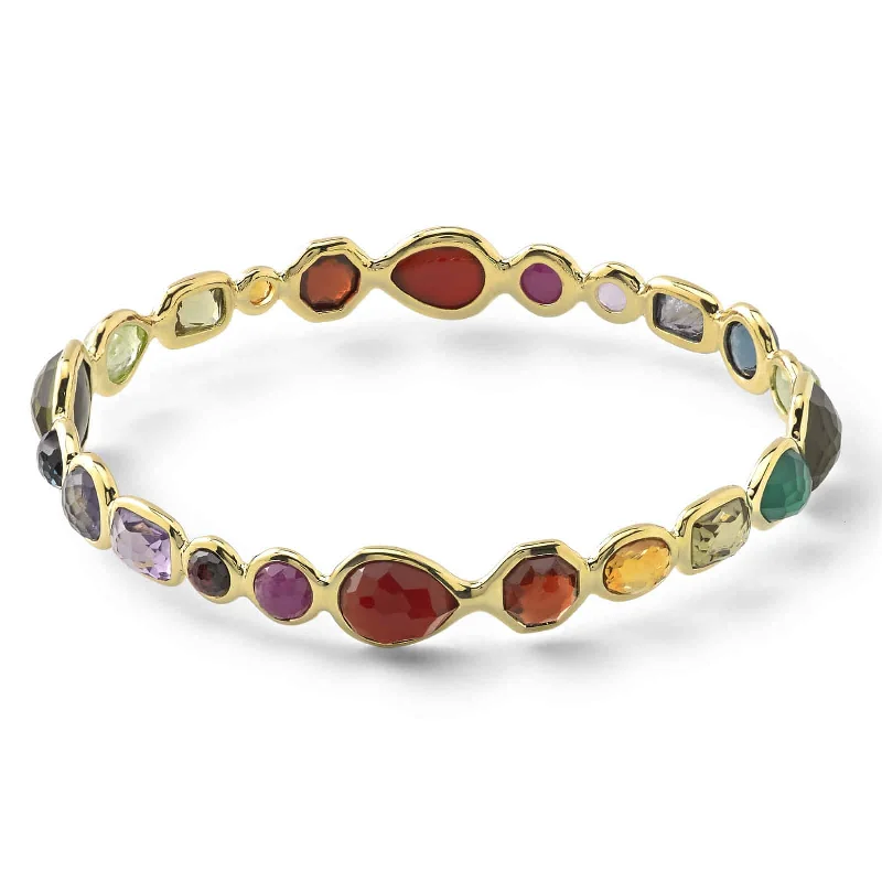 Rock Candy 18k Gold Bangle