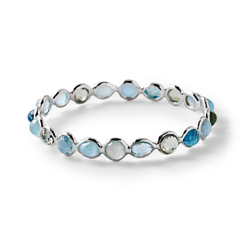 Rock Candy Sterling Silver Bangle