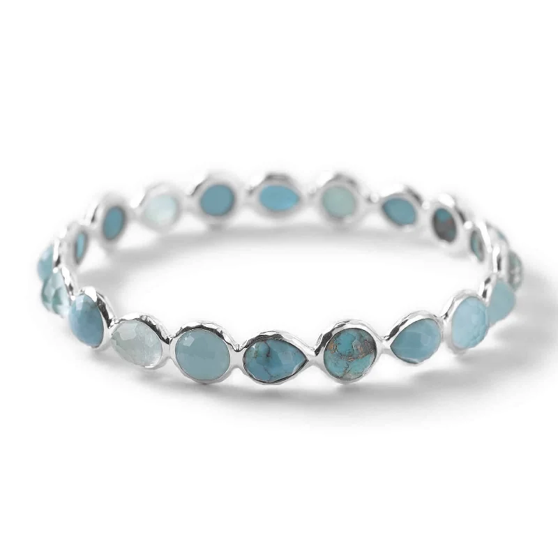 Rock Candy Sterling Silver Bangle