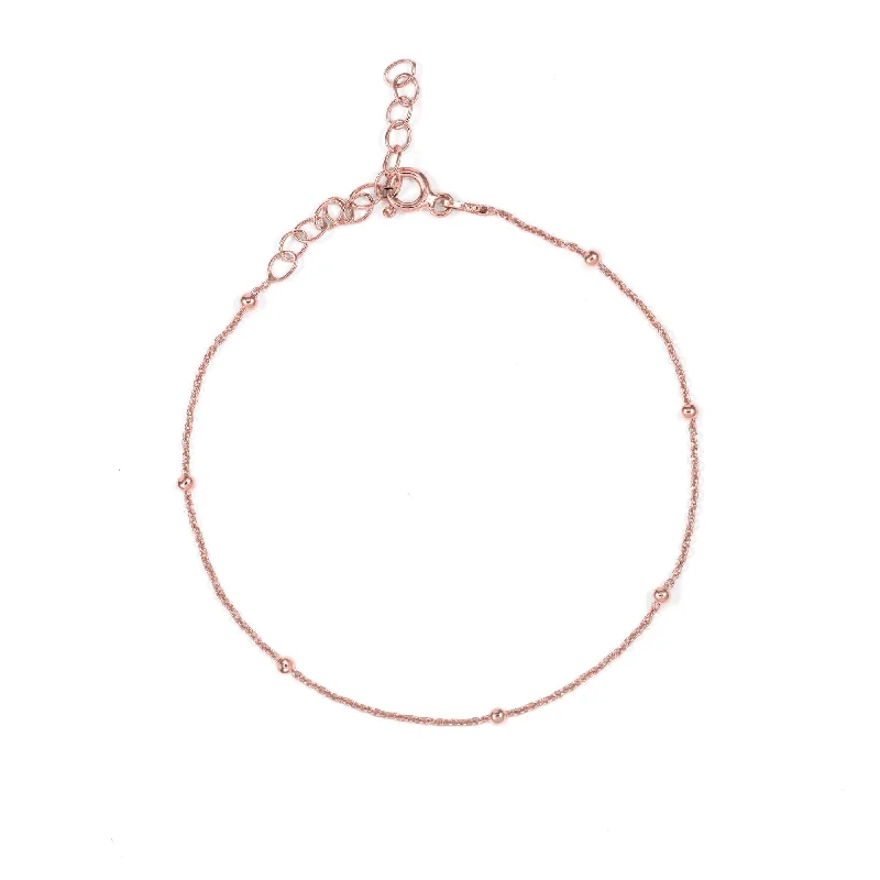 Dots Rose Gold Anklet