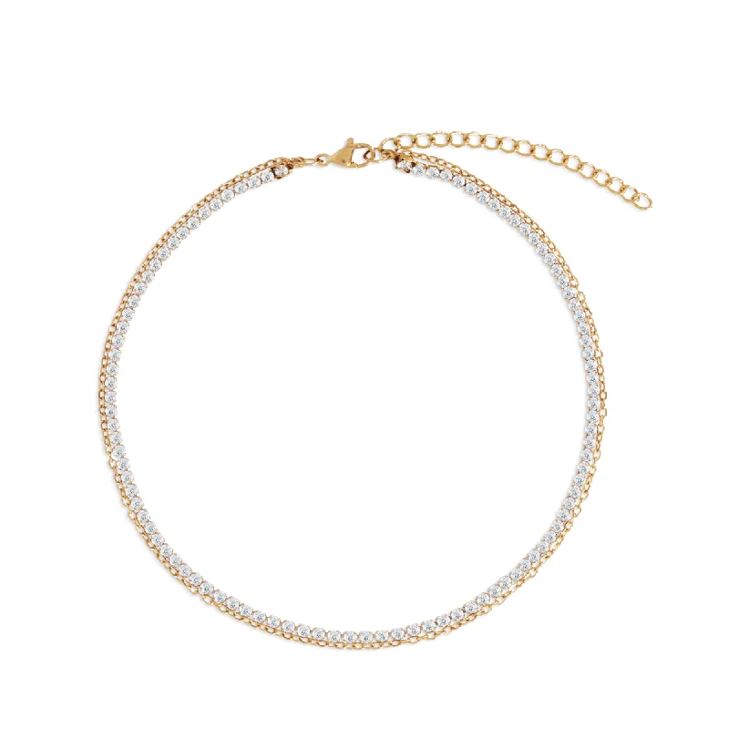 Ellie Vail - Elyse Double Chain Tennis Anklet