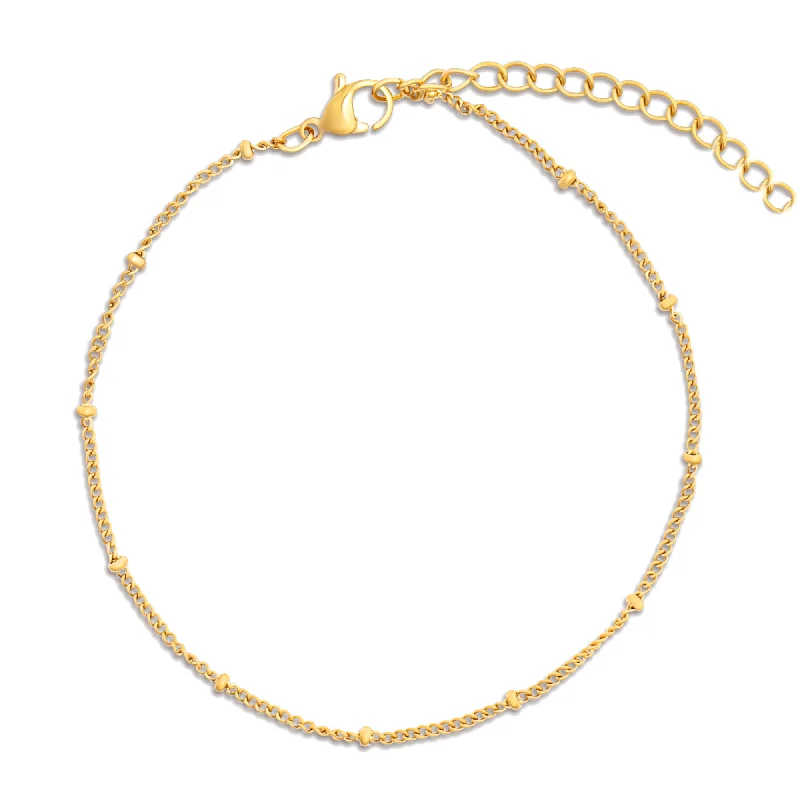 Ellie Vail - Helsa Dainty Beaded Chain Anklet