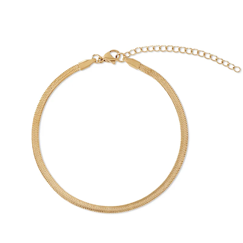 Ellie Vail - Nic Herringbone Chain Anklet