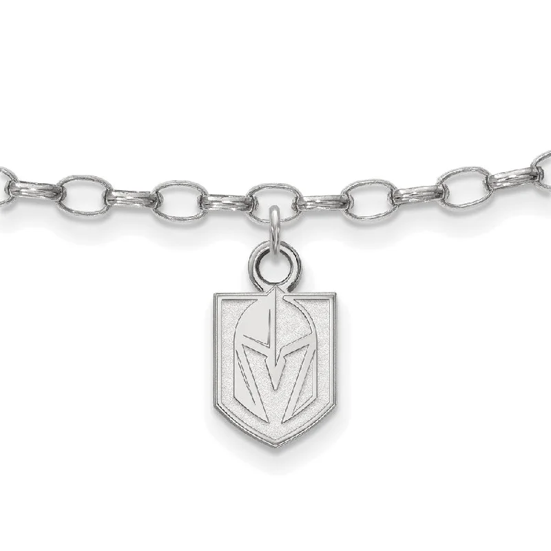 Vegas Golden Knights Sterling Silver Anklet