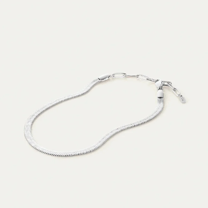 Zeina Anklet (Rhodium)